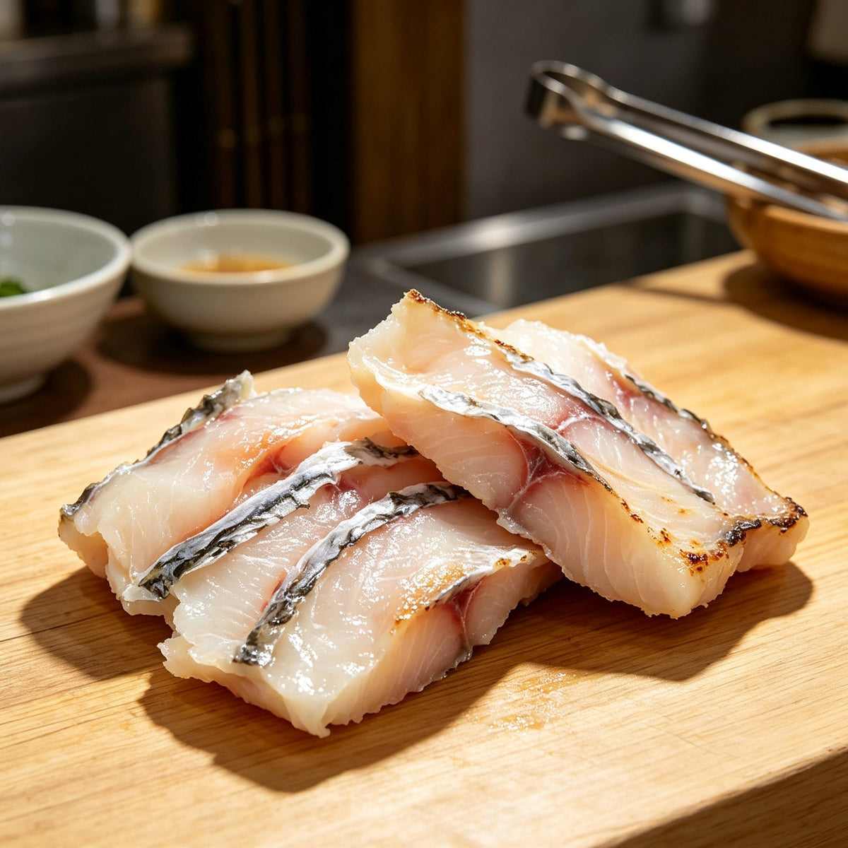 Fresh Grass Carp Fillet Slices